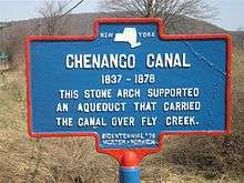 Chenango Canal, aqueduct at North Norwich, NY