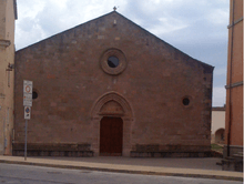 Exterior of a brick church