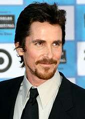 Photo of Christian Bale backstage at the 83rd Academy Awards in 2011.
