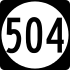 Highway 504 marker