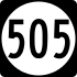 Highway 505 marker