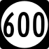 State Route 600 marker