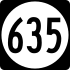 State Route 635 marker