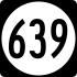 State Route 639 marker