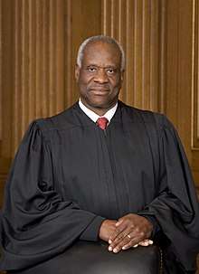 A portrait of Justice Clarence Thomas