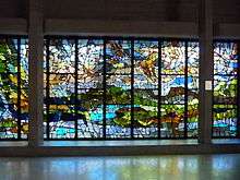 Henry Haig's window panels representing "Jubilation" at Clifton Cathedral (1972–73)