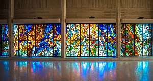 "Pentecost" window panels (1972–73), at Clifton Cathedral