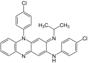 Structural formula of clofazimine