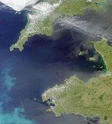 Satellite view of the Celtic Sea