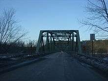 Cochecton&ndash;Damascus Bridge, the dividing line between PA 371 and Sullivan CR 114