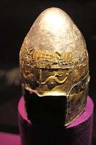 The silver-gilt helmet of Aghigiol