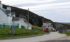 Image of road running through Coldbackie