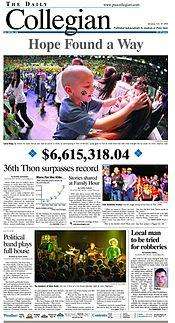 25 February 2008 front page