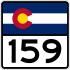 State Highway 159 marker