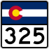 State Highway 325 marker