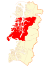 Location of the Commune of Aysén in Aysén del General Carlos Ibáñez del Campo Region
