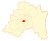 Map of Calera de Tango commune in Santiago Metropolitan Region