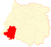 Location of the Cauquenes commune in the Maule Region