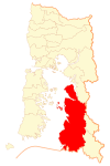 Location of Chaitén commune in Los Lagos Region