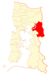Location of Cochamó commune in Los Lagos Region