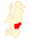 Map of Cochrane commune in Aisén Region