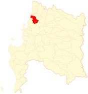Map of the Coelemu commune in the Ñuble Region