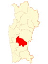 Location of Combarbala commune in Coquimbo Region
