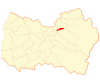 Map of the Olivar commune in O'Higgins Region