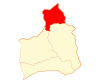 Map of General Lagos commune in Arica and Parinacota Region