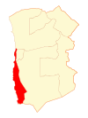 Map of Iquique in Tarapacá Region