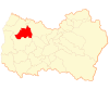 Map of La Estrella commune in O'Higgins Region