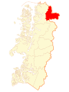 Map of the Commune of Lago Verde in Aisén Region