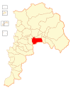 Location of the Llay-Llay commune in the Valparaíso Region