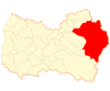 Map of Machalí commune in the O'Higgins Region