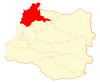 Location of  Mariquina commune in Los Rios Region