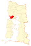 Location of Maullín commune in Los Lagos Region