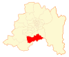 Map of the Paine commune in Santiago Metropolitan Region