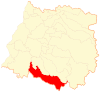 Location of the Parral commune in the Maule Region