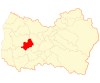 Map of Peralillo commune in O'Higgins Region