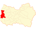Location of the Pichilemu commune in O'Higgins Region