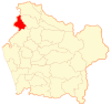 Map of Purén commune in the Araucania Region