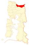 Location of Puyehue communes in Los Lagos Region