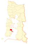 Location of Queilén commune in Los Lagos Region