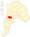 Location of the Quillota commune in the Valparaíso Region