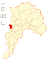 Map of the Quintero commune in the Valparaíso Region