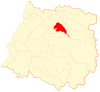Location of the Río Claro commune in the Maule Region