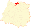 Map of Rauco commune in the Maule Region