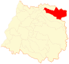 Map of Romeral commune in the Maule Region
