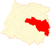 Location of the San Clemente commune in the Maule Region