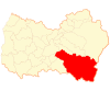 Map of San Fernando commune in O'Higgins Region